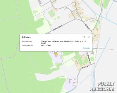 1/2 dalies žemės sklypo aukcionas Trakų rajone, Madžiūnų kaime, 249000 EUR