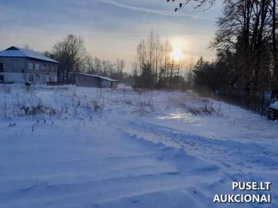 Valstybinis žemės sklypas Giedraičių miestelyje Maumedžių g. 1A pradinė kaina 2394 EUR