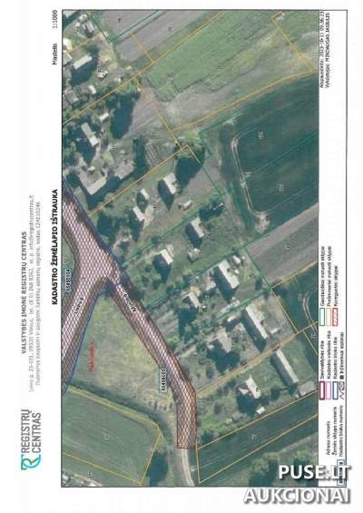 Žemės sklypas Pakruojo rajone, Vismantų kaime 0.2350 ha, pradinė kaina 2112 EUR