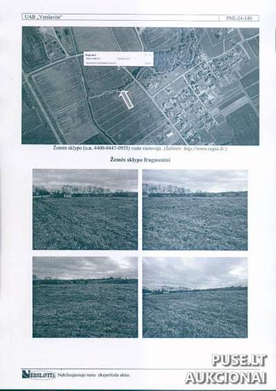 Žemės ūkio paskirties sklypas Ukmergės r. sav. Pamūšio km. 1800 EUR pradinė kaina