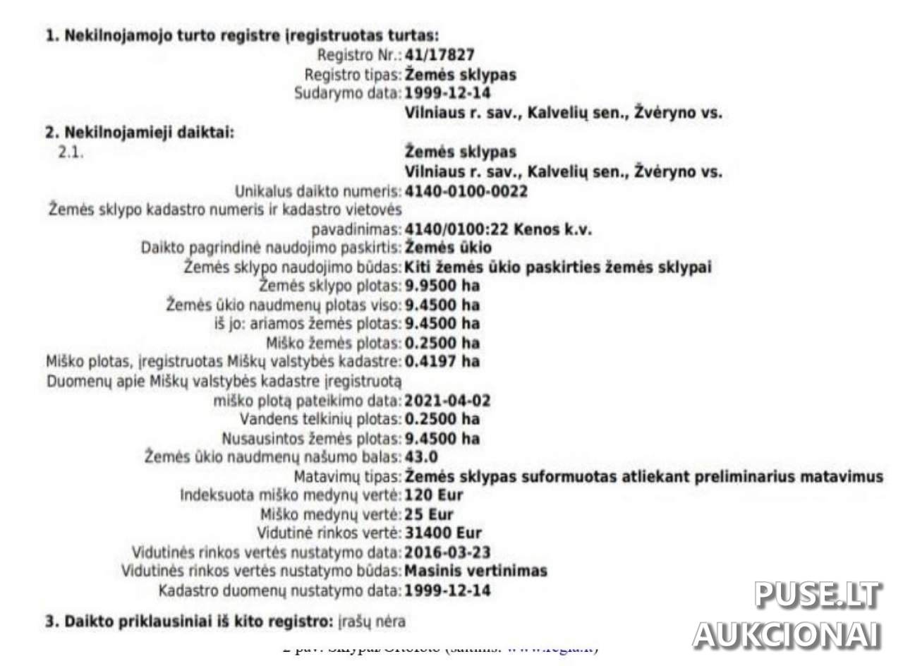 Žemės sklypas Sklypai Žvėrynas, 13145 Vilniaus r. sav., Lithuania 1
