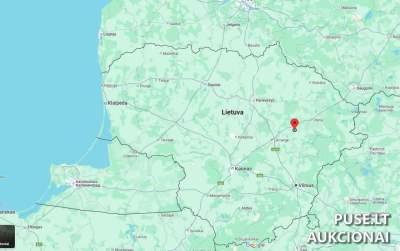 Žemės sklypo dalis (1/2) parduodama su aukcionu Moletų rajone, Gaidamonų kaime, pradinė kaina 3200 EUR