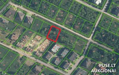 Parduodamas 0.0890 ha žemės sklypas Kaune, Barupės g. 22, pradinė kaina 49620 EUR