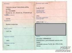Traktoriai, savaeigės mašinos, priekabos, puspriekabės - Traktorius LKT 81T Inv. Nr. 03-276