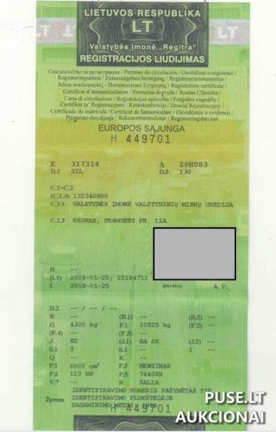 Automobilio keltuvas ZIL 130 aukcionas nuo 1900 EUR | Kita technika Biržai