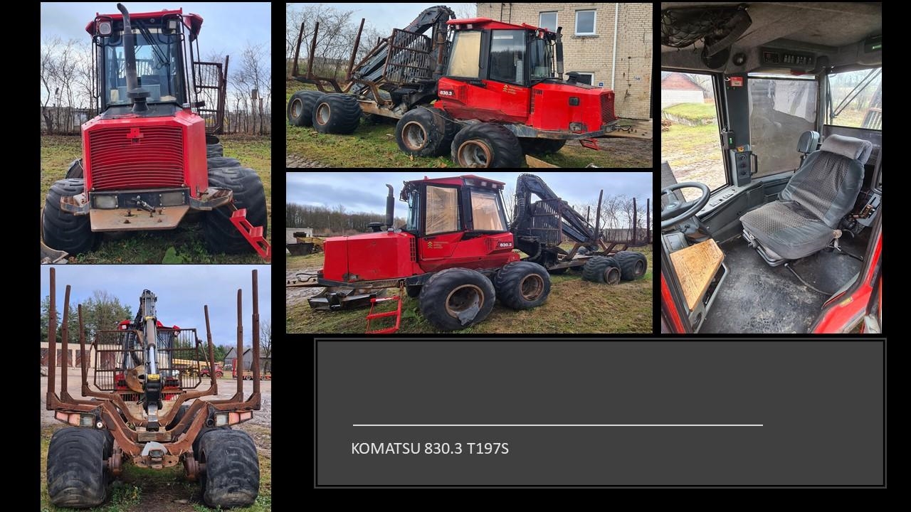Medvežė Komatsu 830.3 Inv. Nr. 03-2389 Traktoriai, savaeigės mašinos, priekabos, puspriekabės 2