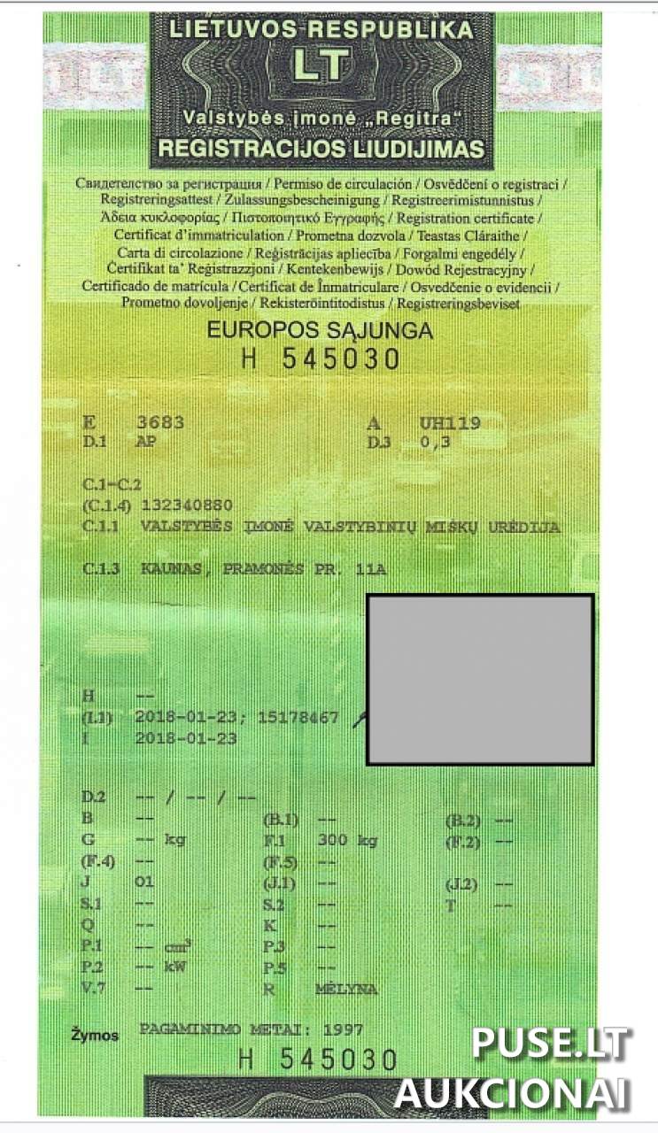 Priekaba (41406-03-39)- AP-03(UH119) Inv. Nr. 404000006537 Kitas turtas 1