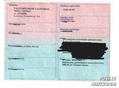Autogreideris Z SDM, DZ-122 aukcione Kazlų Rūdoje, pradinė kaina 470 EUR