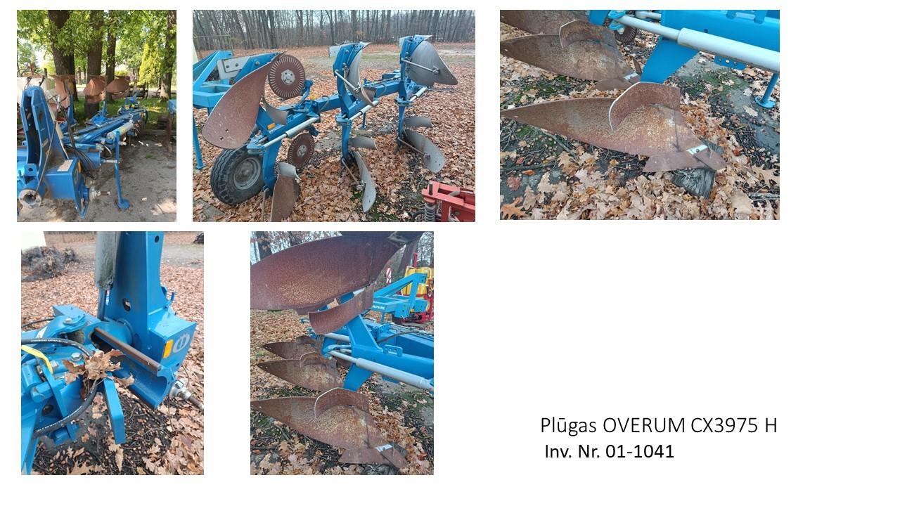 Plūgas OVERUM CX3975 H Inv. nr. 01-1041 Kitas turtas 2