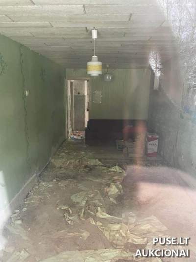 Patalpos-butas Akmenės rajone, Puškino g. 42, pradinė kaina 3180 EUR