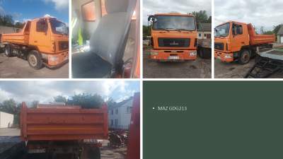 Sunkvežimis MAZ-5550V3 aukcionas Šiaulių g. 25, Radviliškyje, pradinė kaina 1434 EUR