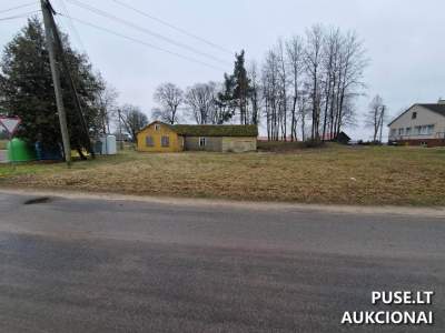 Žemės sklypas Tauragės r. sav., Dauglaukio k., Gimtinės g. 5B, pradinė kaina 1224 EUR