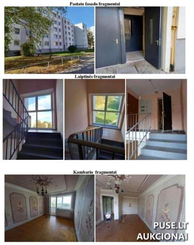 Pirmos kategorijos butas Kybartuose, Darvino g. 42, pradinė kaina 6800 EUR