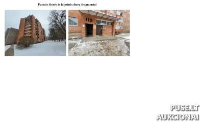 1/2 buto dalis Visagine, Veteranų g. 22, pradinė kaina 6400 EUR - Antstolio aukcionas