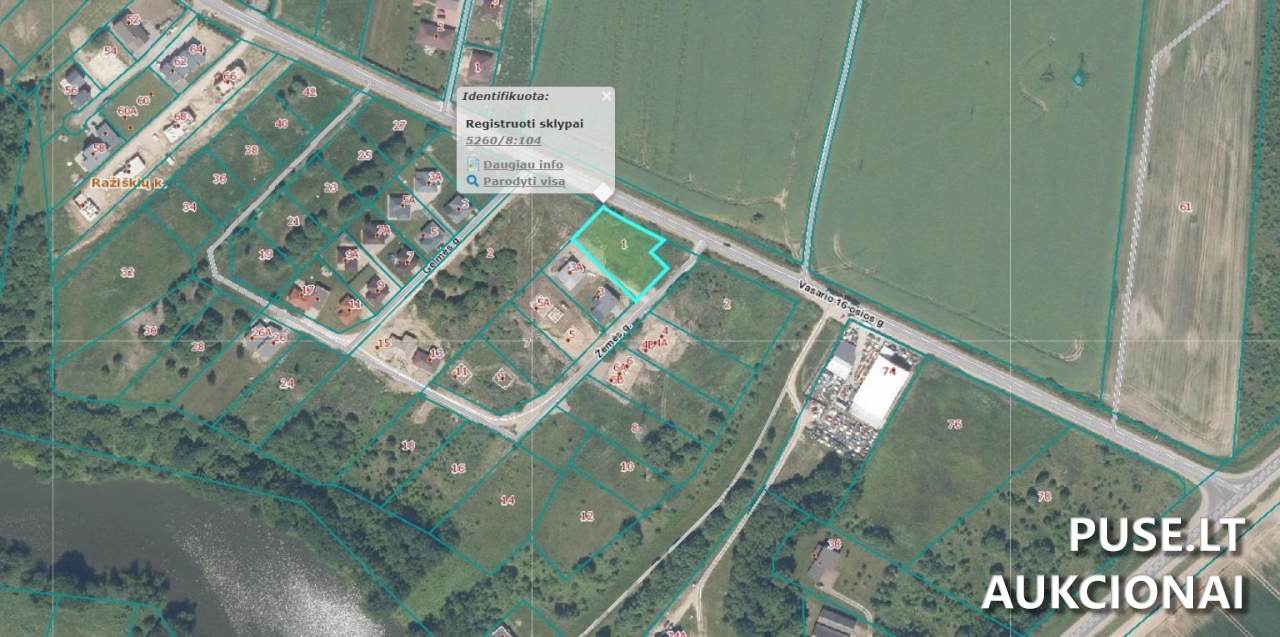 Žemės sklypas Sklypai Žemės g. 1, Ražiškiai, 53278 Kauno r. sav., Lithuania 4