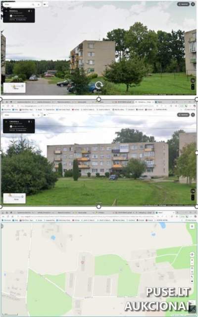 Pirmosios kategorijos butas Tauragės rajone, Eičių kaime, Mokyklos g. 4, pradinė kaina 2296 EUR