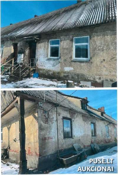 Pusės dalies buto aukcionas Pagėgių savivaldybėje, Šereitlaukio k. už 902 EUR