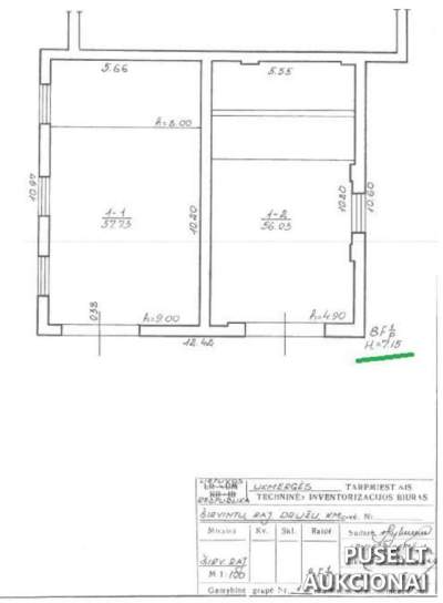 Sandėlis Družų kaime, Širvintų r. sav., pradinė kaina 1406 EUR – Pirmosios pakartotinės varžytynės