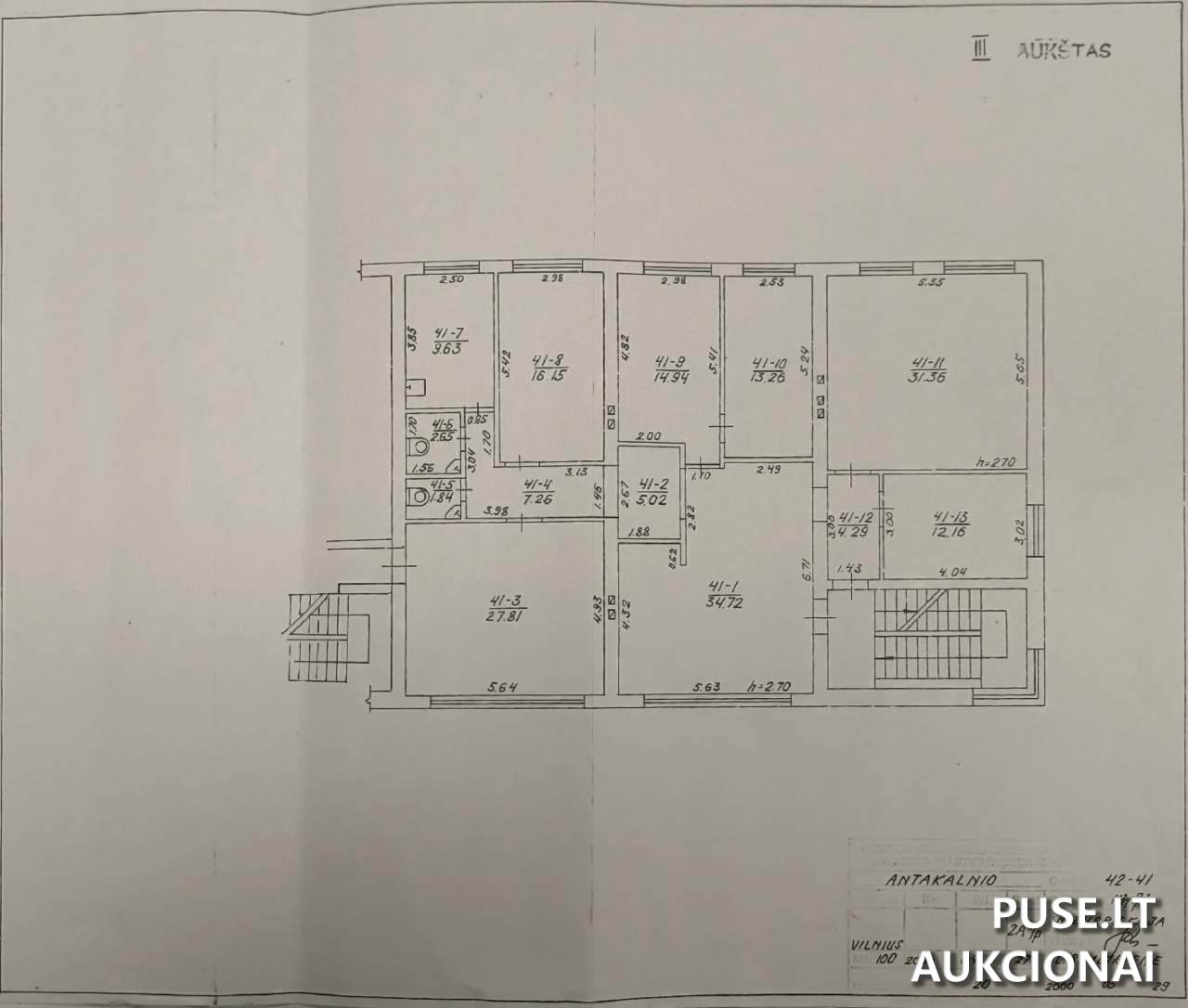 Administracinės-komercinės patalpos Patalpos/Butai Antakalnio g. 42, 10306 Vilnius, Lithuania 6