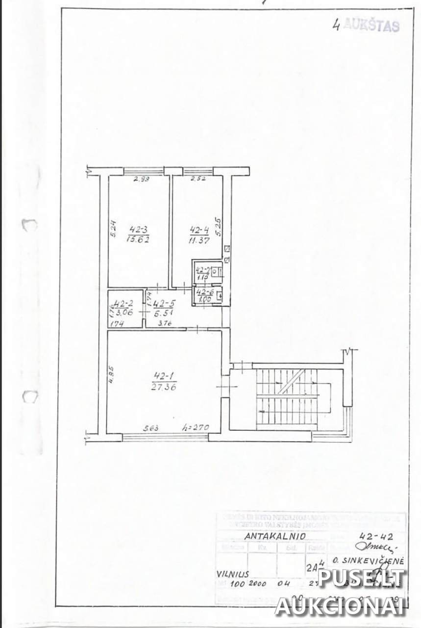 Administracinės-komercinės patalpos Patalpos/Butai Antakalnio g. 42, 10306 Vilnius, Lithuania 1
