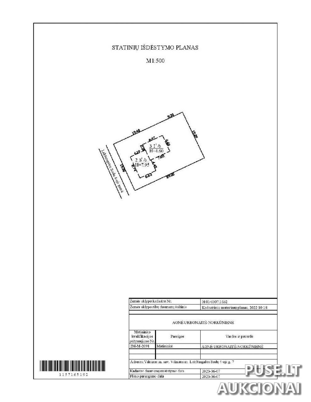 Žemės sklypas Sklypai Lakštingalos Sodų 4-oji g. 7, 10152 Vilnius, Lithuania 2