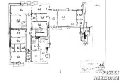 Administracinės paskirties pastatas Prienų mieste 854 kv. m 185000 EUR