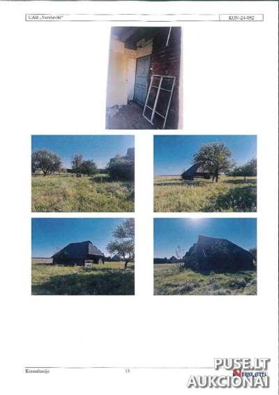 Parduodamas 1/2 gyvenamojo namo Trakų rajone, Lieponių kaime, pradinė kaina 2400 EUR