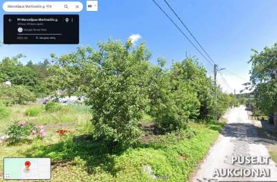 Žemės sklypo dalis 1/8 (0101/0004:458) Vilniuje, Marcelijaus Martinaičio g. 97A vykstančiame antstolių aukcione nuo 4800 EUR