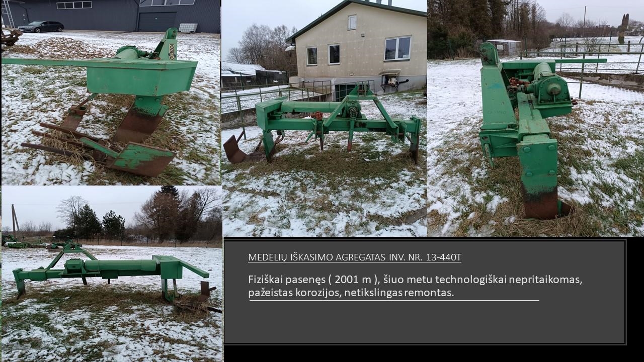 Medelių iškasimo agregatas Inv. nr. 13-440T Kitas turtas 2
