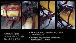 Kitas turtas - Purkštuvas prie kultivatoriaus GS tipo Inv. nr. 23-40086