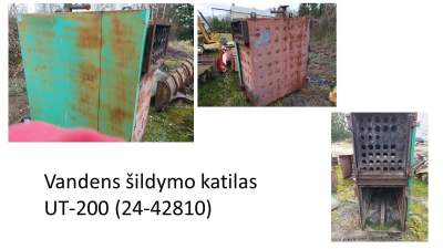 Vandens šildymo katilas UT-200 metalo laužo kaina 150 EUR dalimis