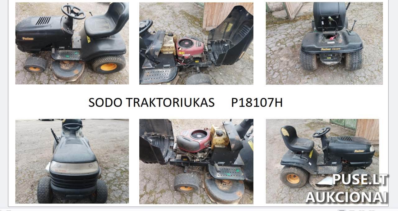 Sodo traktoriukas P18107H Inv. Nr. 24-42767 Kitas turtas 2