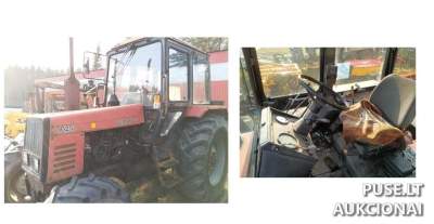 Traktoriaus Belarus MTZ-1025 aukcionas Švenčionių rajone, pradinė kaina 430 EUR