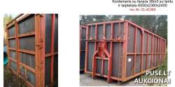 Kitas turtas - Konteineris su fanera 38m3 su tentu ir laipteliais 6550x2380x2400 Inv. nr. 31-41393
