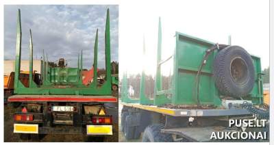 Puspriekabė NEFAZ-9334 aukcione Švenčionių rajone pradinė kaina 790 EUR