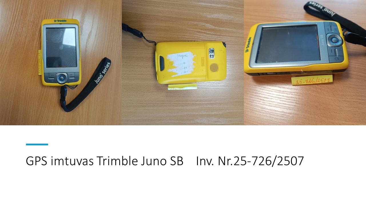 GPS imtuvas Trimble Juno SB Inv. nr. 25-726/2507 Kitas turtas 2