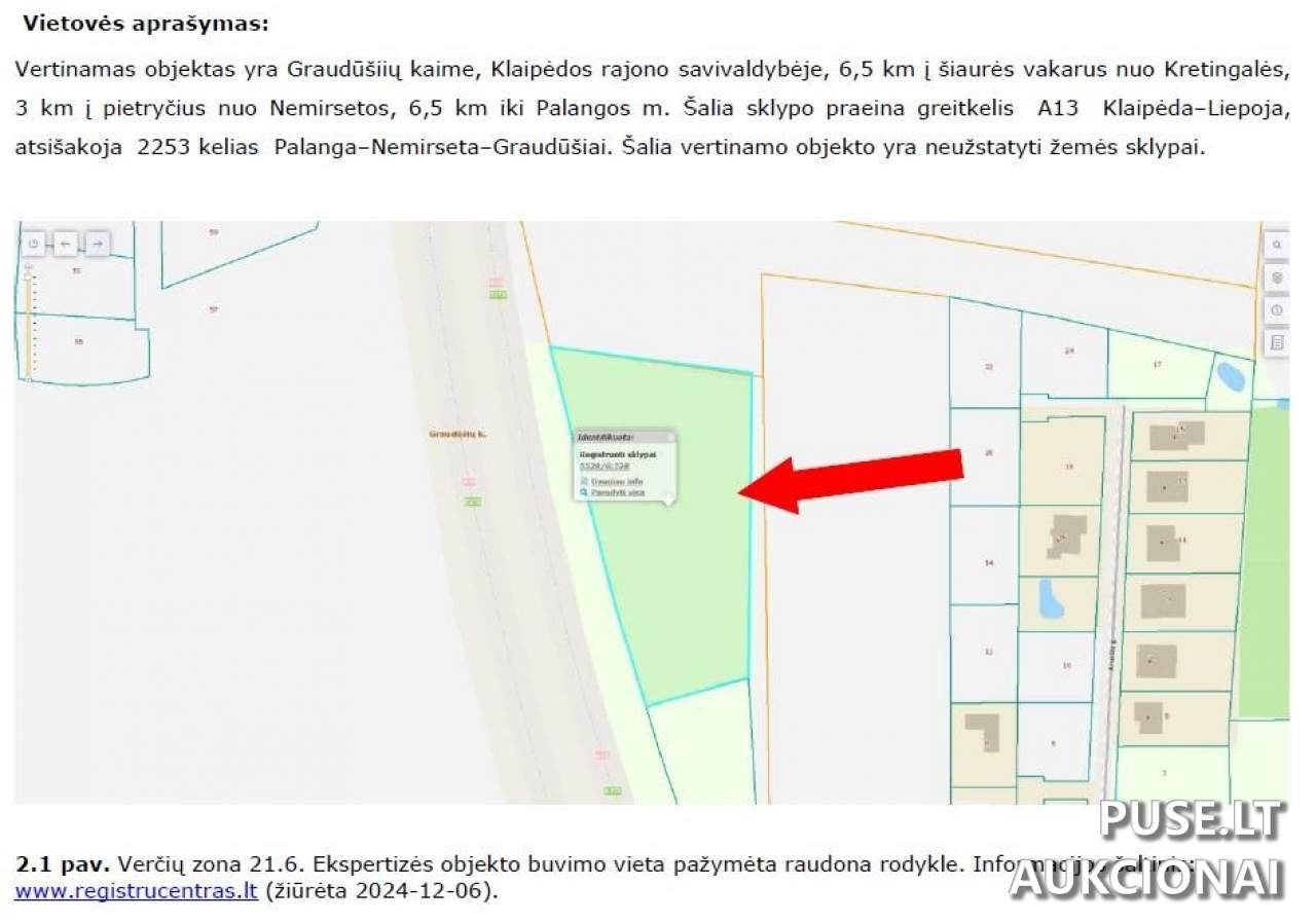 Žemės sklypas Sklypai Klaipėda District Municipality, Lithuania 1