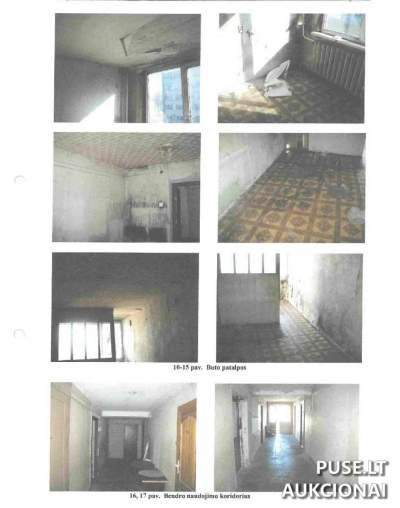 Mažas 17.91 kv.m. butas Jurbarke, Kauno g. 32, pradinė kaina 2300 EUR