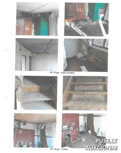 Parduodamas gyvenamasis namas Jurbarko r. Miliušių k. 375 kv.m už 2300 EUR pradinę kainą