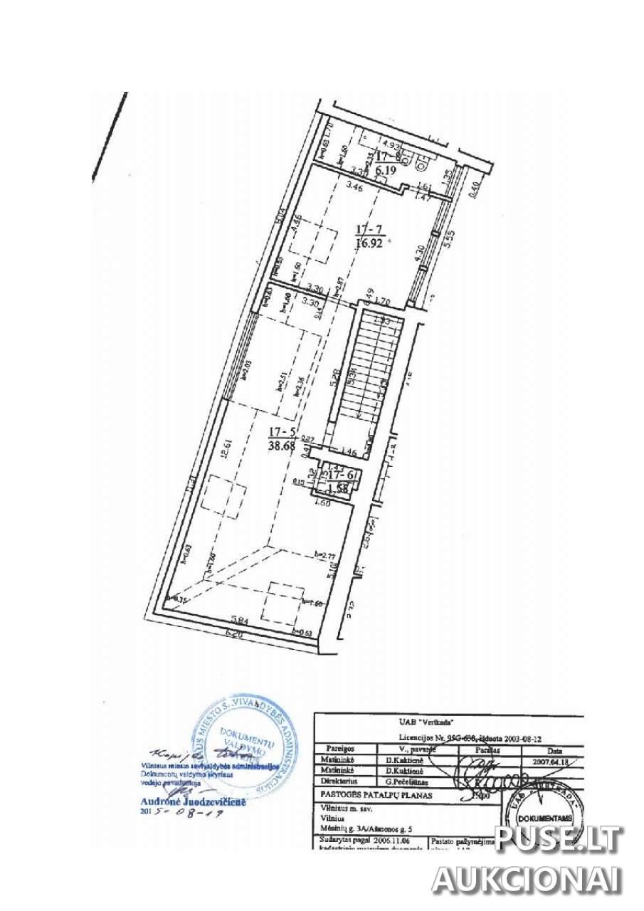 Nuomojamas turtas: Administracinės patalpos Patalpos/Butai Mėsinių g. 3, 01133 Vilnius, Lithuania 1