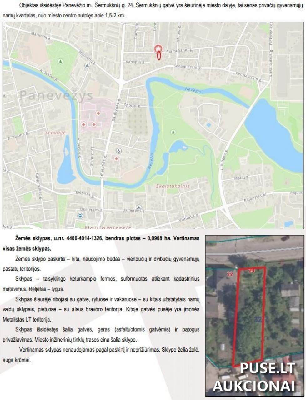 Žemės sklypas Sklypai Šermukšnių g. 24, Panevėžys, 35118 Panevėžio m. sav., Lithuania 2