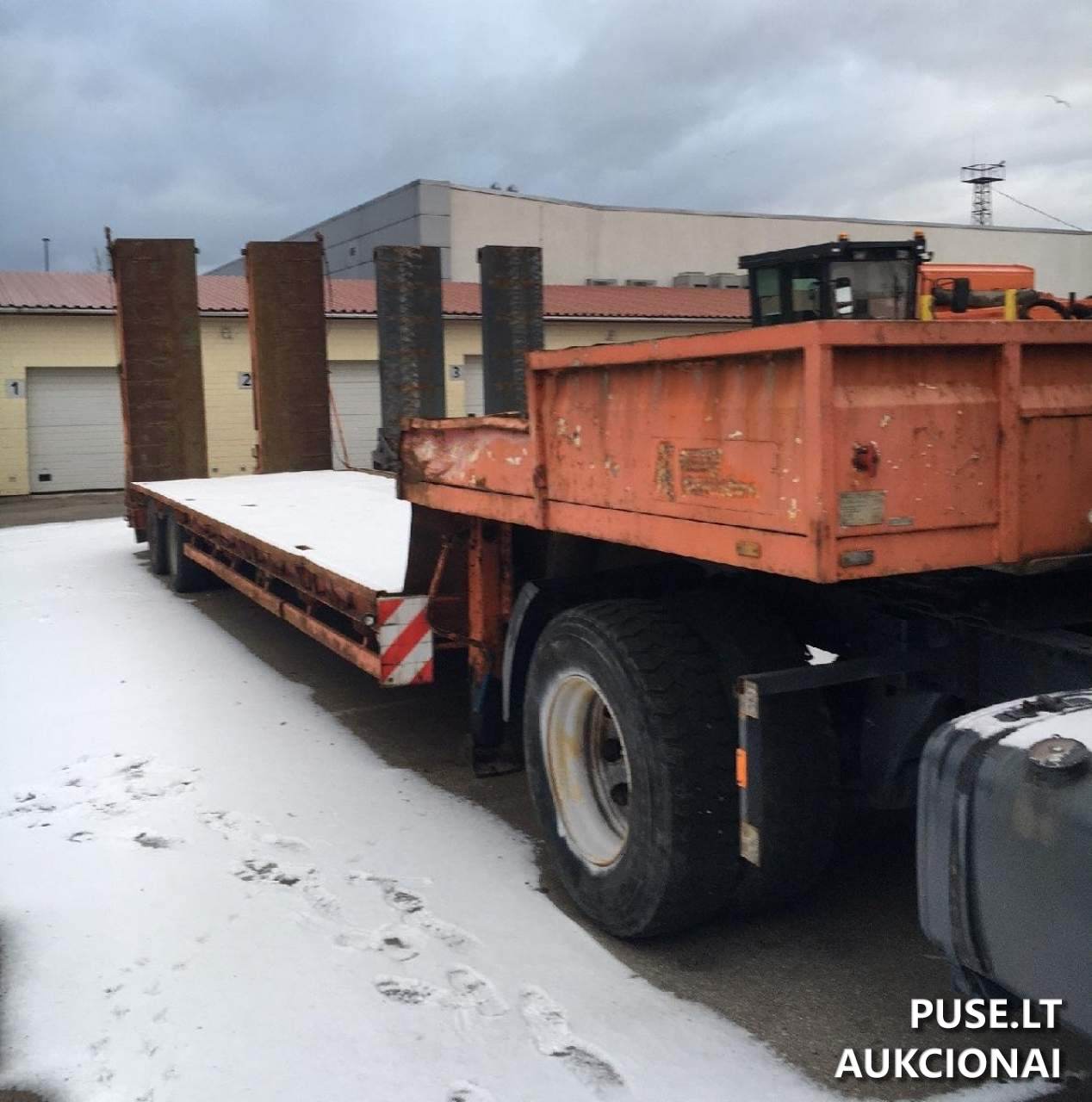 Balninis tralas 25t. Speciali puspriekabė 2