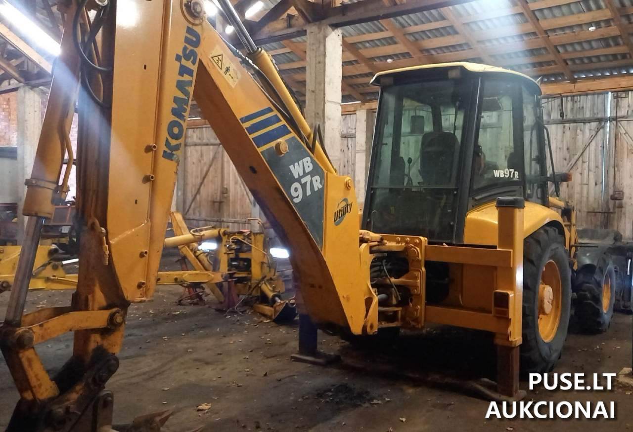 Ekskavatorinis krautuvas KomatsuWB97R-2 Traktoriai, savaeigės mašinos, priekabos, puspriekabės 1