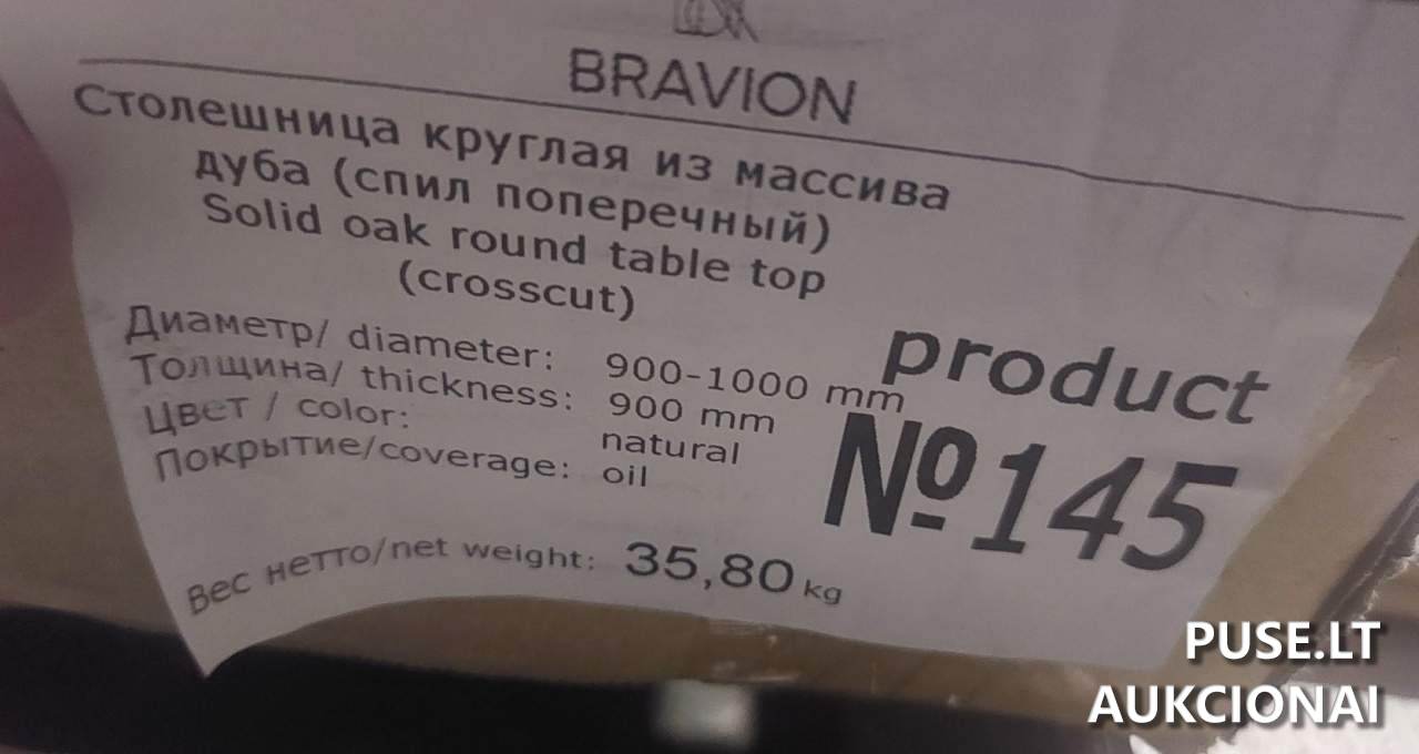 Ąžuolo masyvo stalviršiai, viso 5 vnt, bruto bendras svoris 189,800 kg Kitas turtas 5