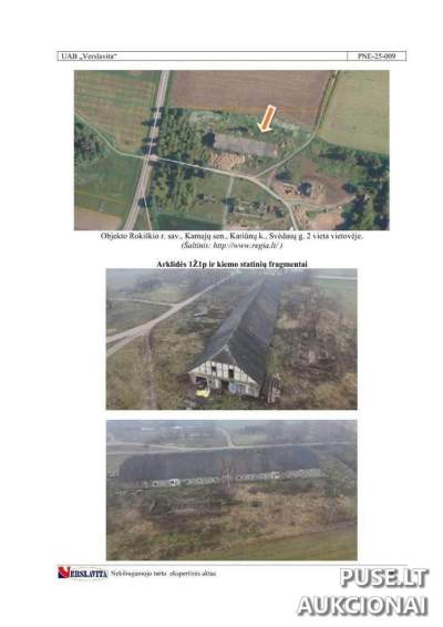 Antros rūšies pastatas - Arklidė Rokiškio rajone, Kariūnų kaime su 4 pastatais nuo 13200 EUR