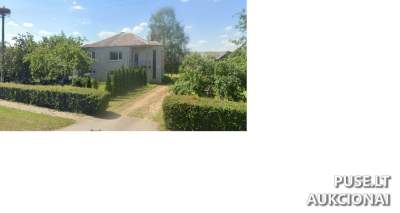 Parduodamas žemės sklypas su namu Telšių rajone, Upynos kaime, Kaštonų g. 16, pradinė kaina 17600 EUR