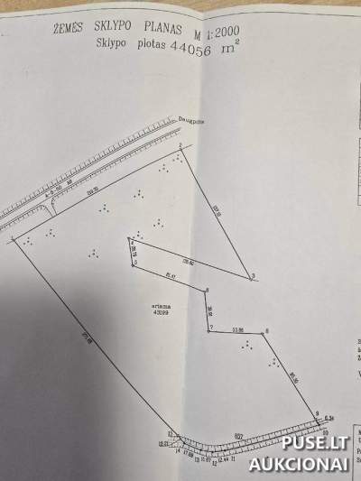Žemės ūkio sklypas Ukmergės r., Martyniškio k., 4.40 ha, 17760 EUR - Antstolių aukcionas