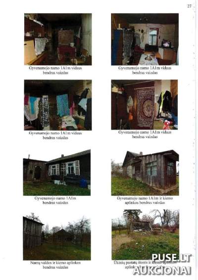 Parduodama 1/3 gyvenamojo namo dalis Kaišiadorių mieste, Guobų g. 4, pradinė kaina 6000 EUR