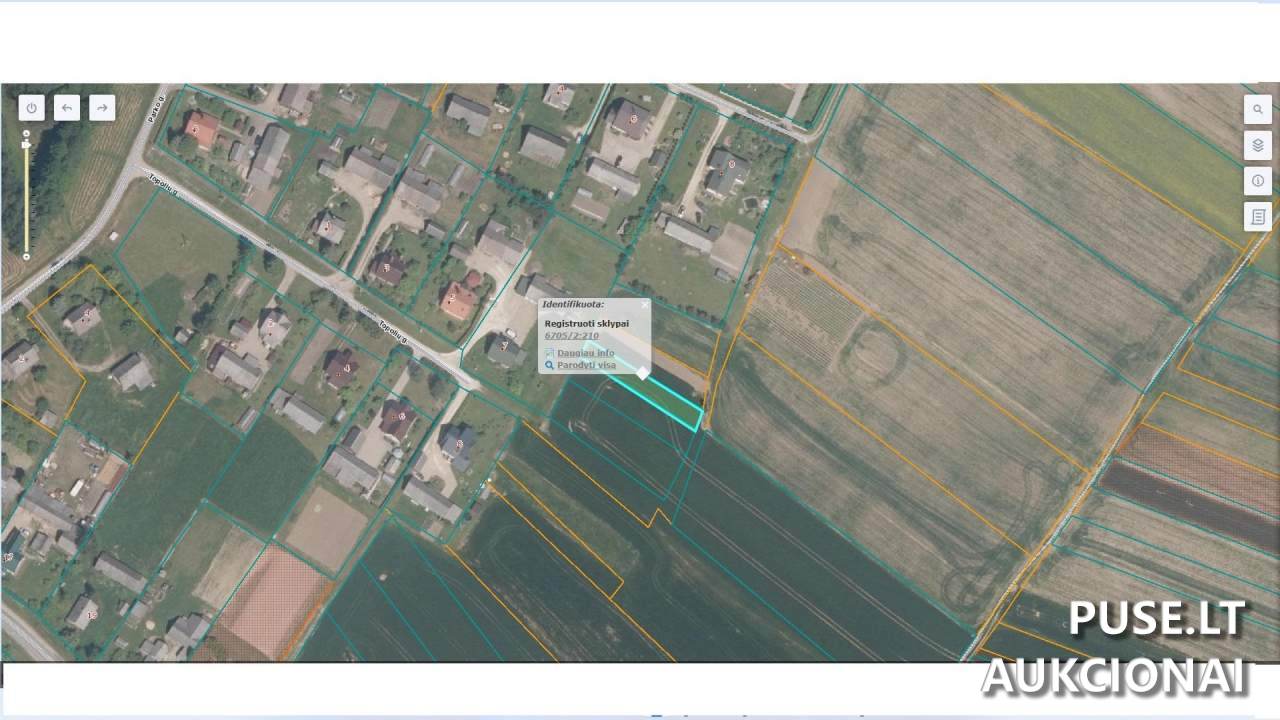 Žemės sklypas Sklypai Pasvalio g 6, Girsūdai, 39200 Pasvalio r. sav., Lithuania 1