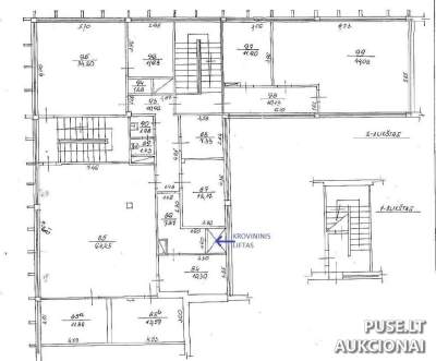 Administracinės patalpos Panevėžyje, Aukštaičių g. 4, 255 kv.m, pradinė kaina 82700 EUR